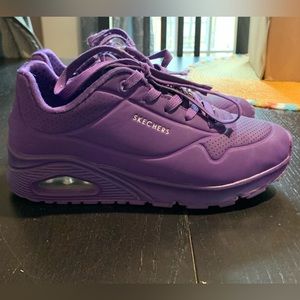 Womens Skechers Street Uno Night Shades- size 6.5, Purple